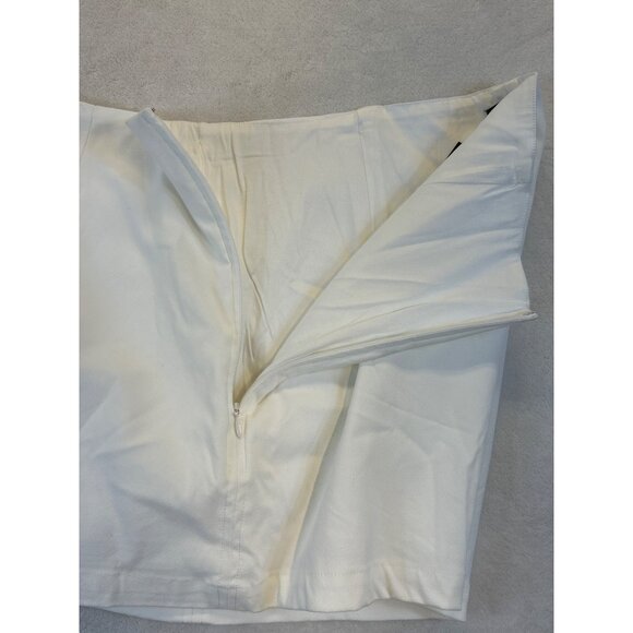 Wild Fable Women's Lined Shorts White Side Zip Flat Front Size XXL NWT - Picture 7 of 12